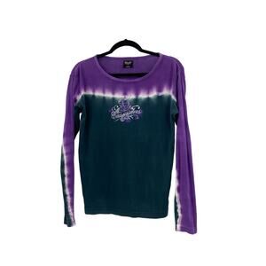 Y2K Easyriders V Twin Motorcycle Long Sleeve Purple Shirt Size Women’s Large